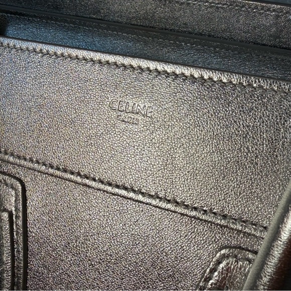 Celine Nano Luggage Tote Metallic Silver - Picture 4 of 8